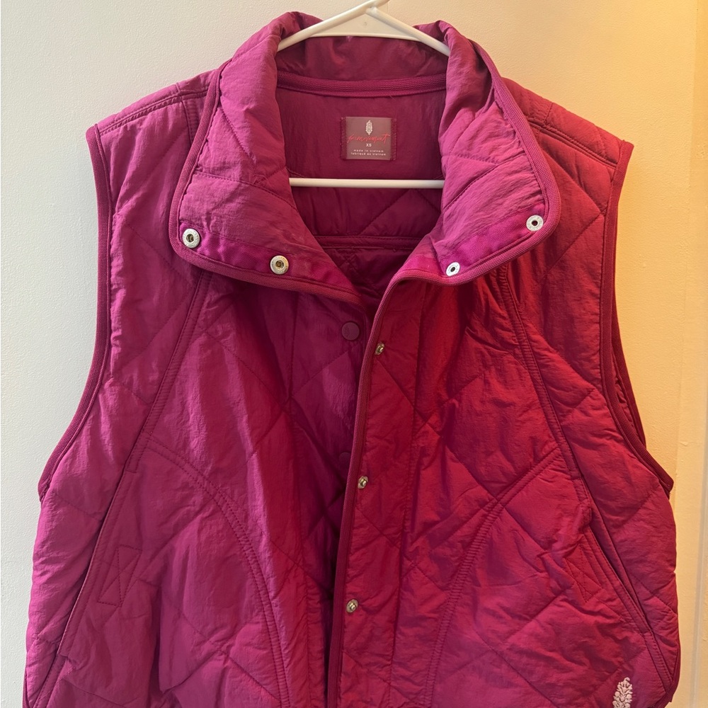 Free People Quinn Quilted Puffer Vest Jacket